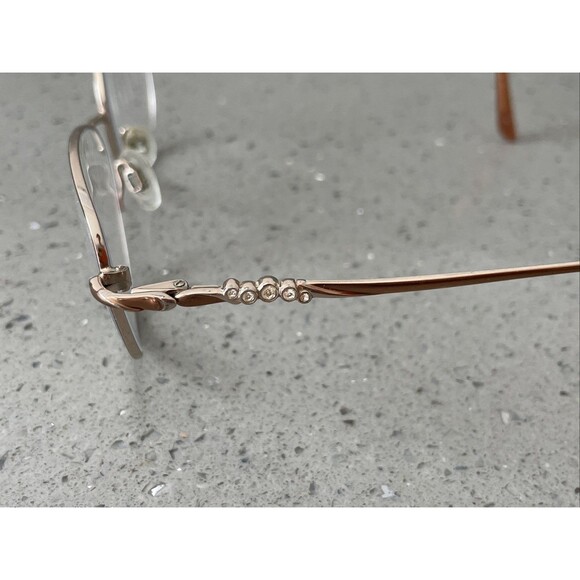 SOPHIA LOREN M172 ZYLOWARE 057 BROWN EYEGLASSES FRAMES ONLY 54-18 oval full rim - Picture 4 of 13